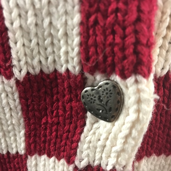 Kenji Anthropologie chunky knit heart button vest - Picture 6 of 8